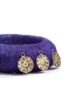 Indigo Thread Wooden Bangles