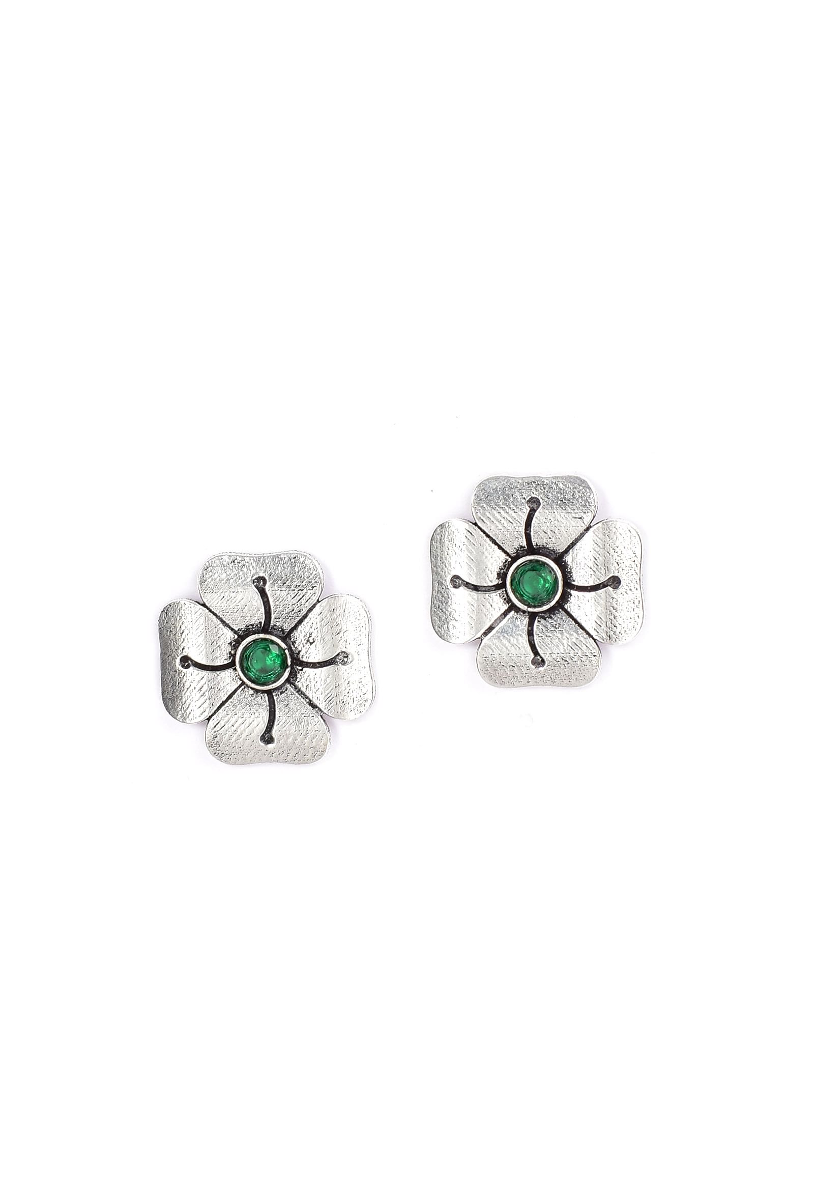 Emerald Green Studs Earrings
