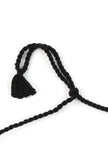 Red Thread & German Silver Tribal Coin Choker & Earrings Set