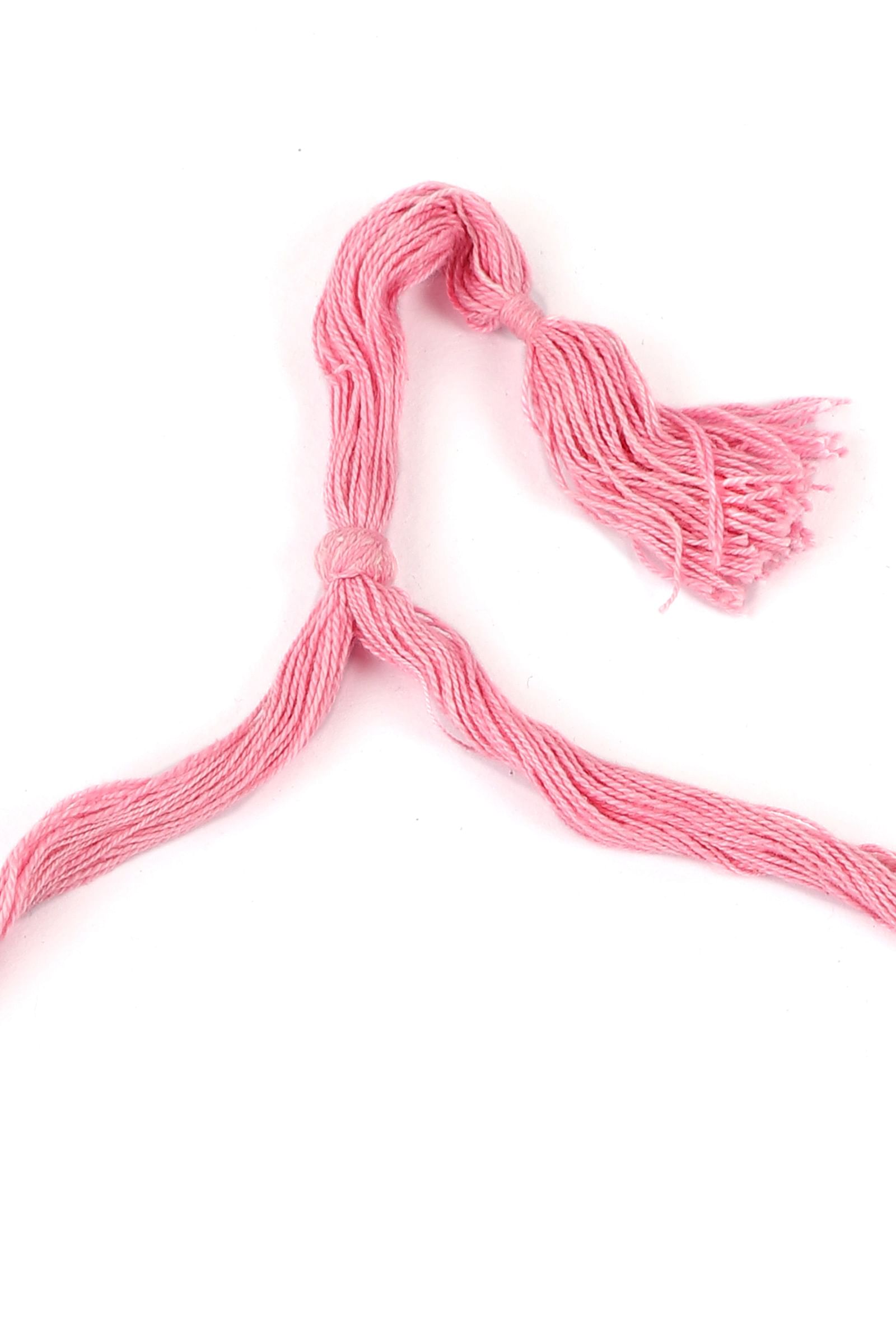 Pink Thread & German Silver Tribal Coin Choker Necklace