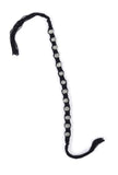 Set Of 2: Aiza Black Thread & Antique Plated Brass Beaded Anklets