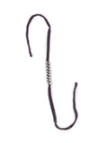 Set Of 2: Ahalya Brown Thread & Antique Plated Brass Beaded Anklets