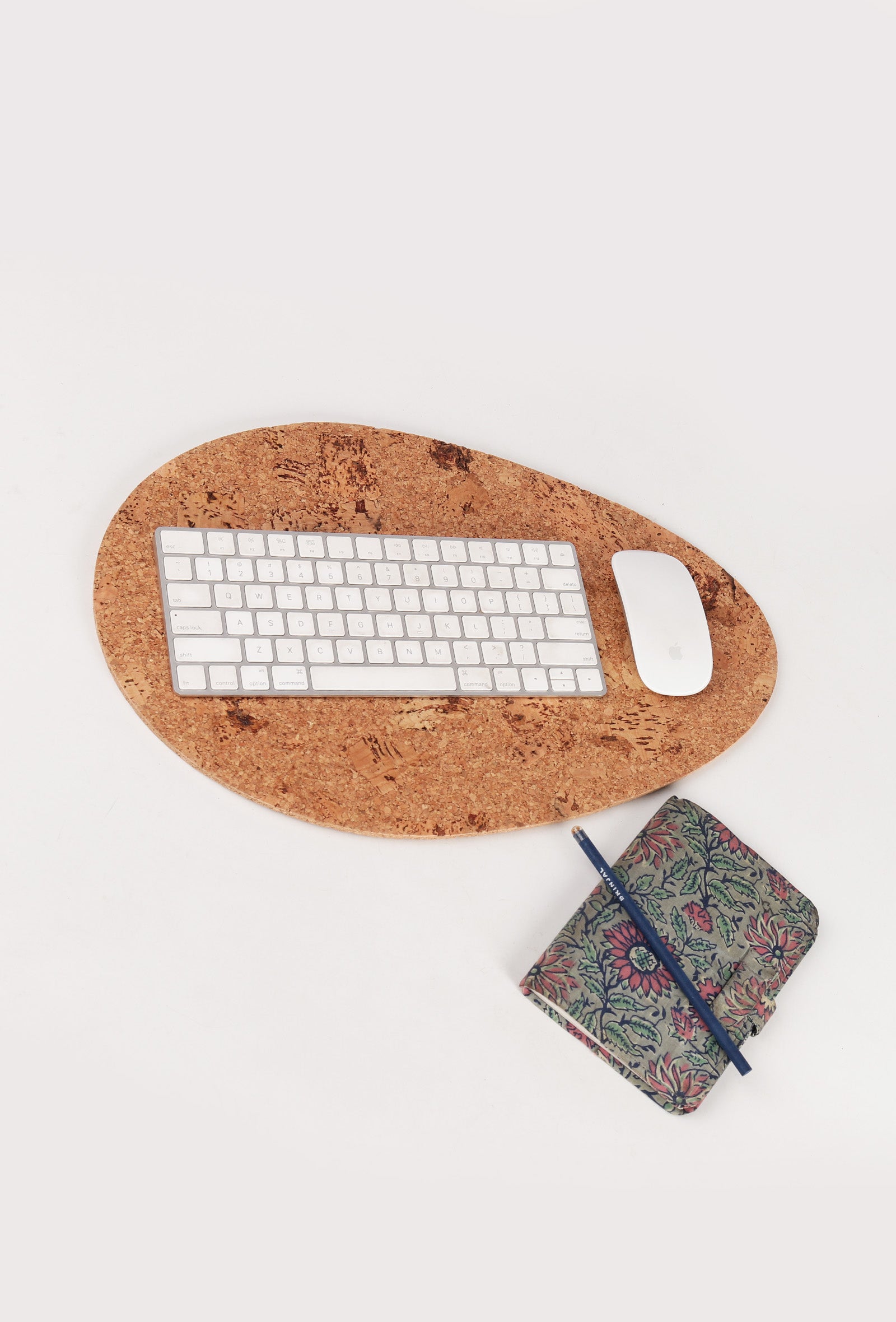 Oval Multi-Utility Desk Mat in Natural Earthy Hue