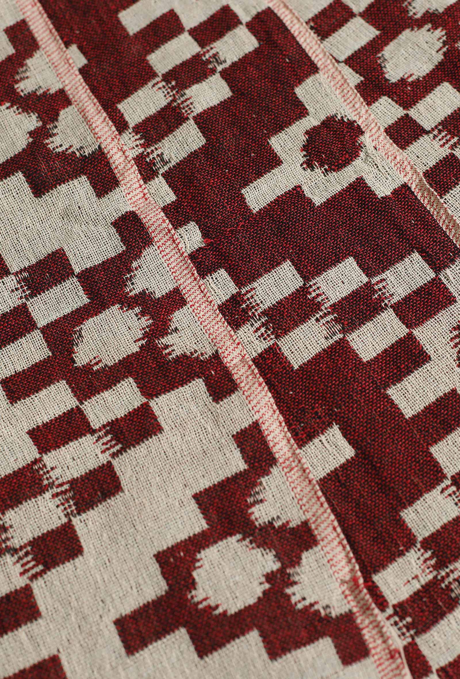Scarlet Red Handloom Throw