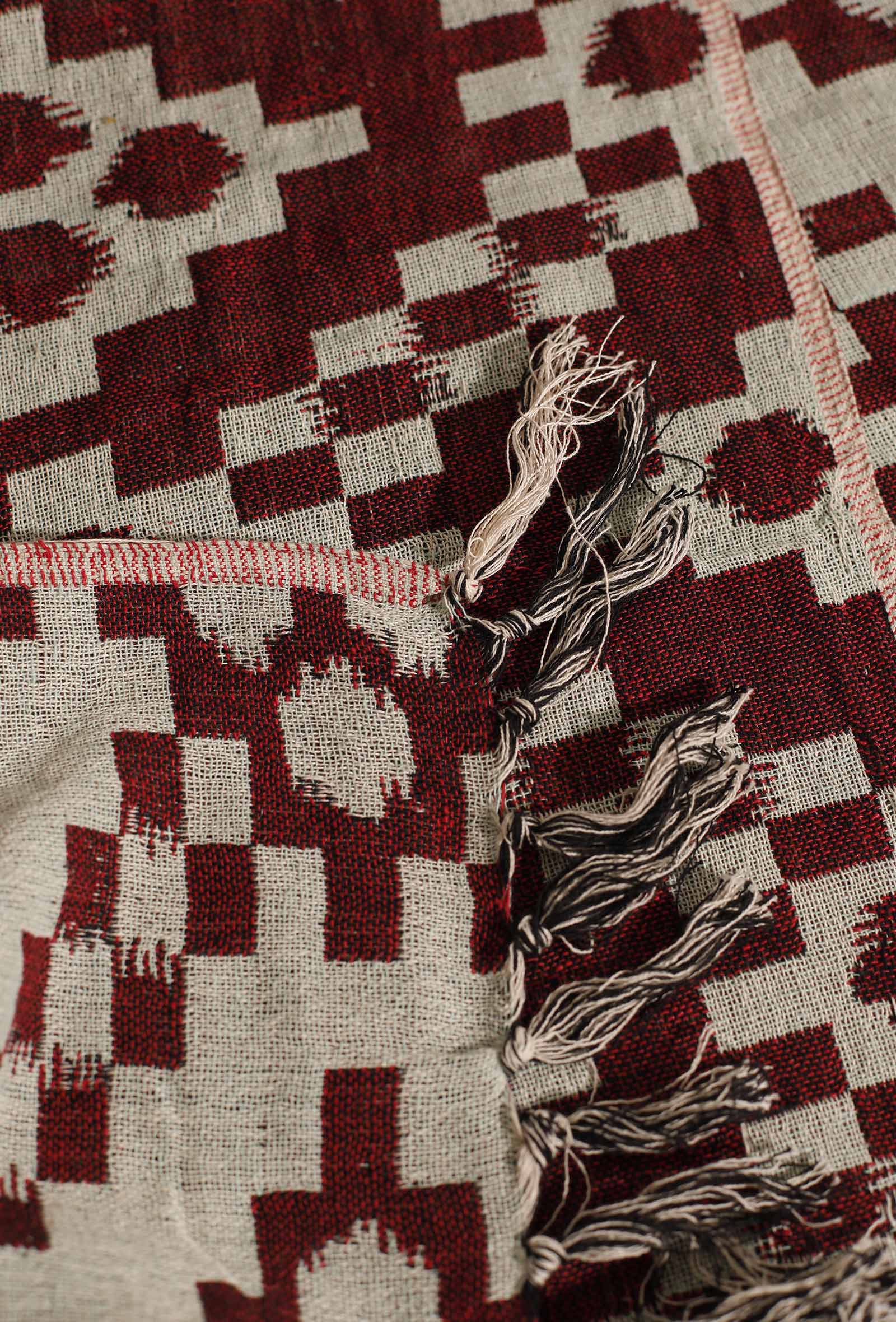 Scarlet Red Handloom Throw