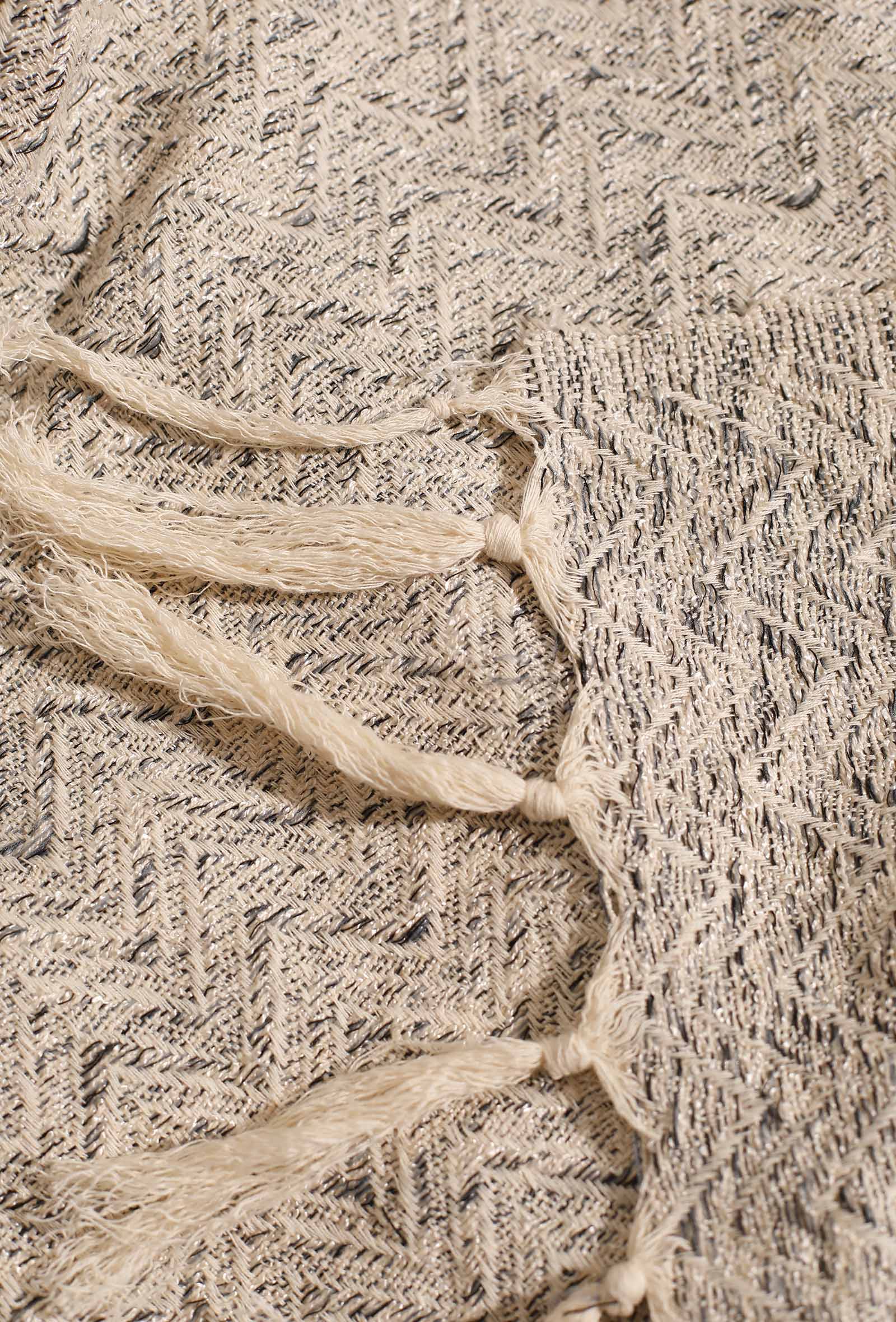 Mora Cream Handloom Throw