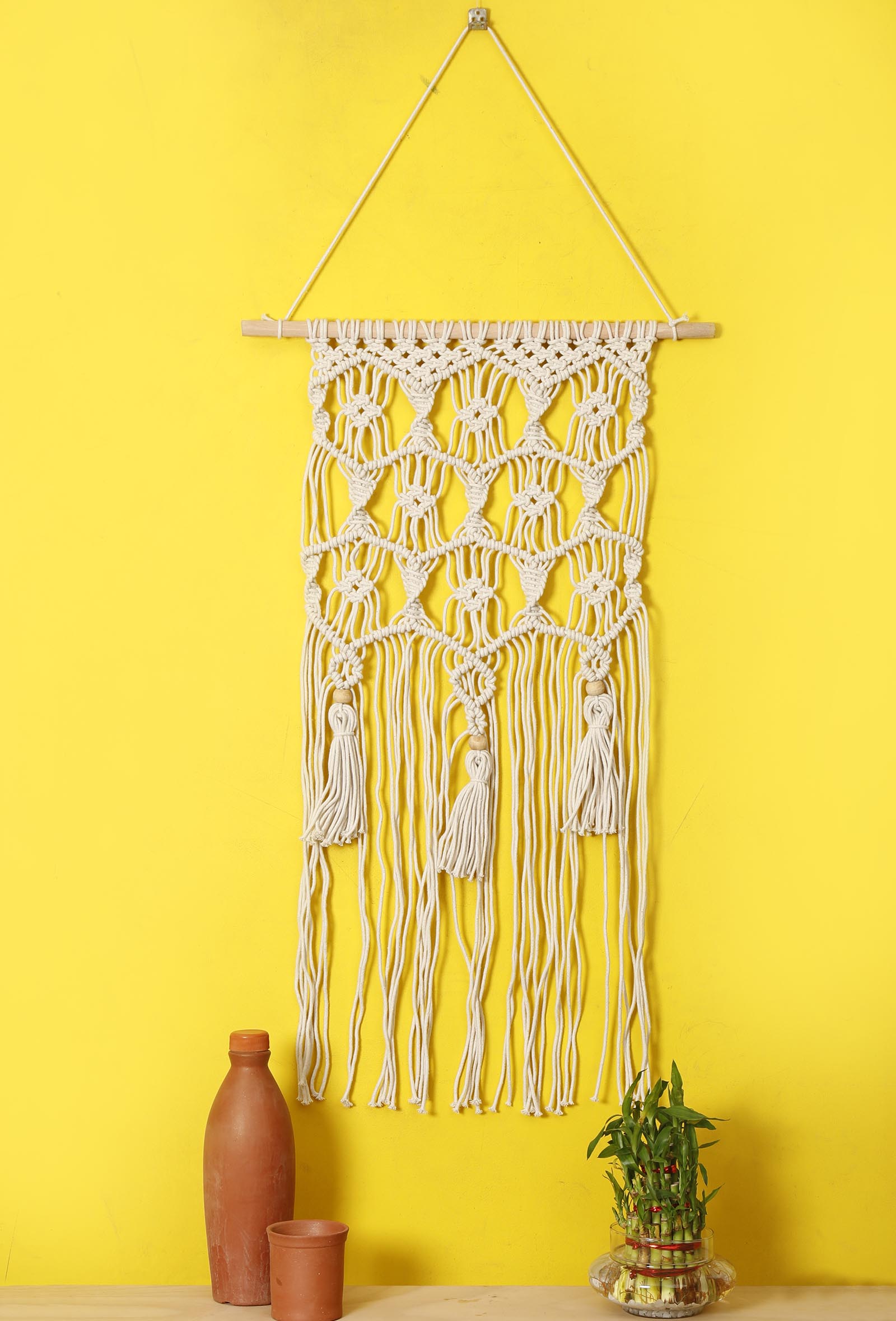 Macrame Wall Hanging with Tassels