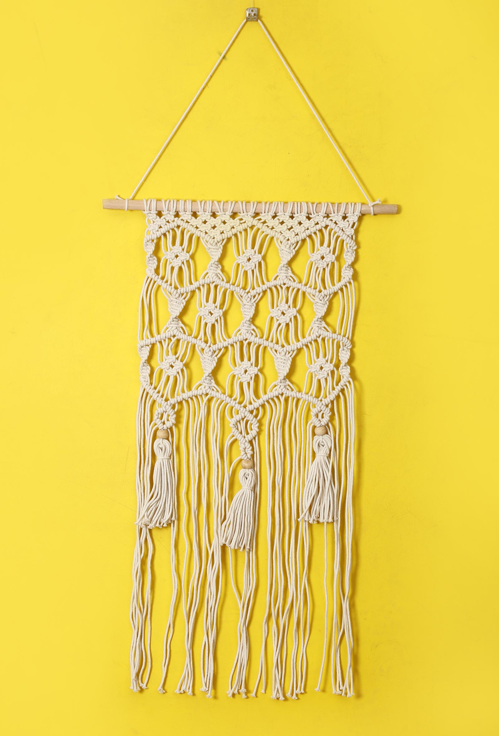 Macrame Wall Hanging with Tassels