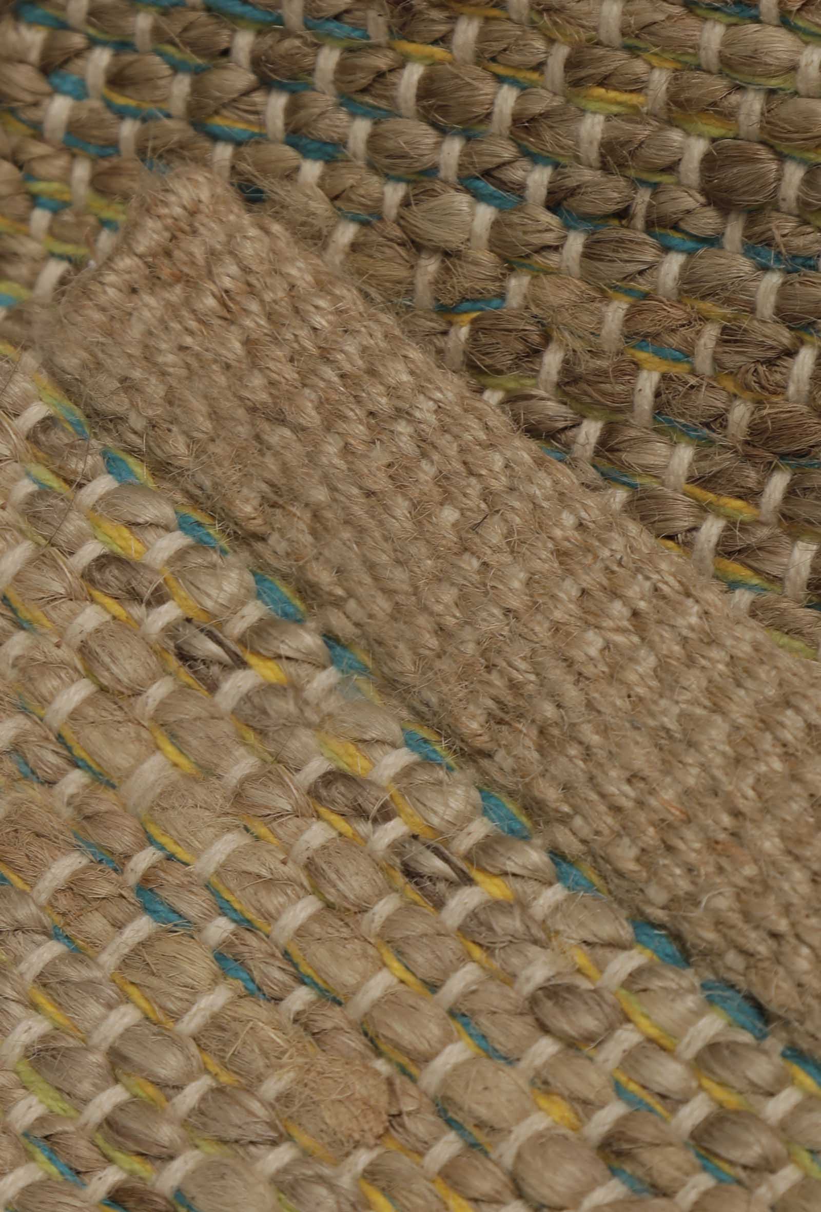 Kizzi Brown Rectangle Handcrafted Jute Rug