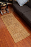 Aza Rectangle pattern Handcrafted Jute Rug