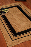 Savannah Rectangle pattern Handcrafted Jute Rug