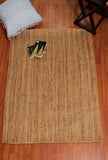 Ena  Rectangle pattern Handcrafted Jute Rug (5x4 ft)