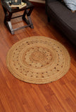 Rosa Handcrafted Oval Jute Rug