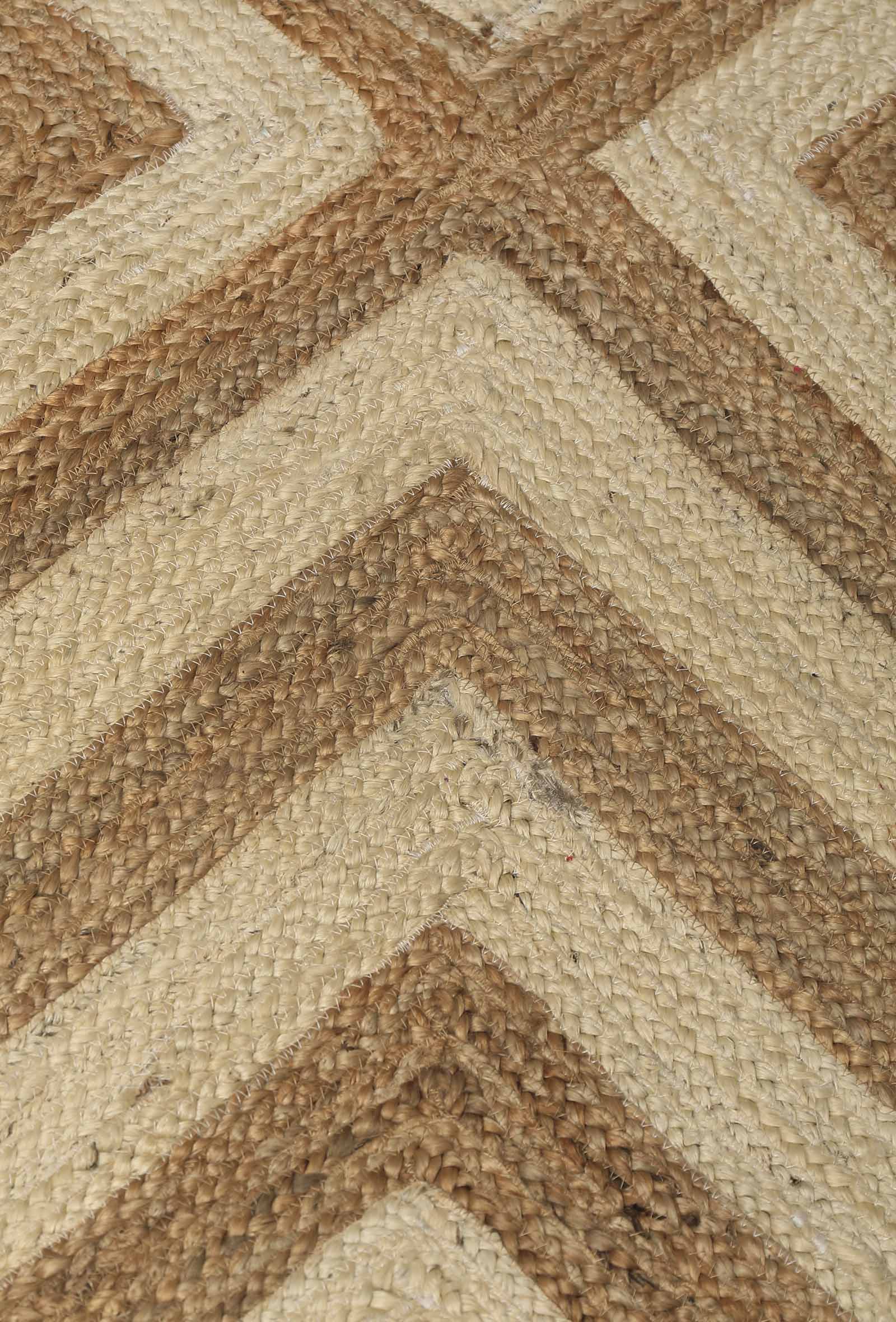 Ella Rectangular Pattern Handcraft Jute Rug