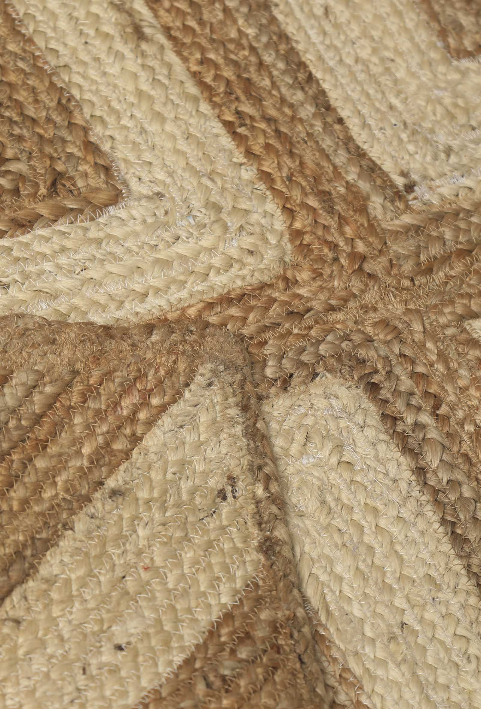 Ella Rectangular Pattern Handcraft Jute Rug