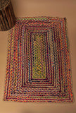 Doreen Rectangular Contrast Handcraft Jute Rug