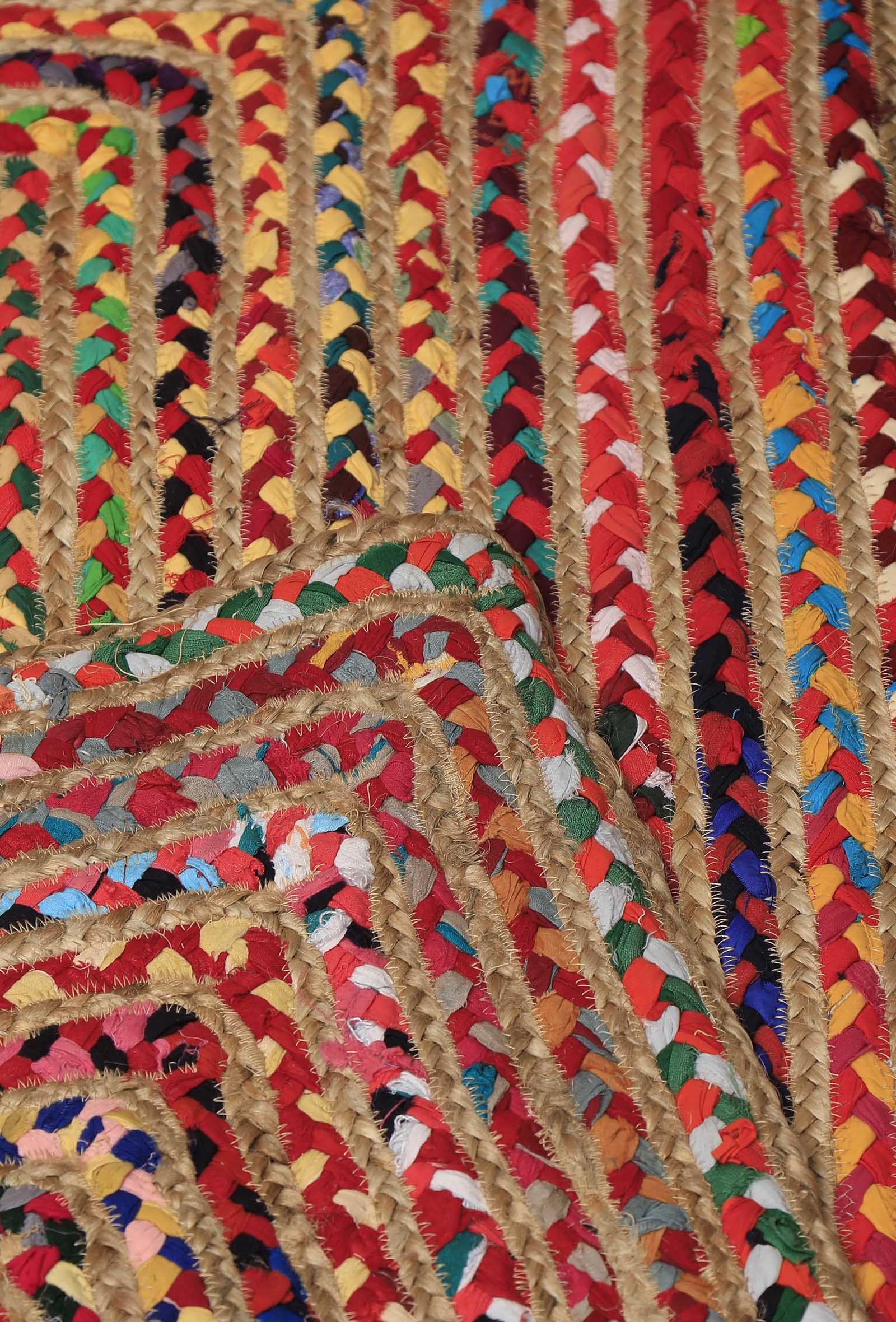 Muffy Contrast Handcraft Jute Rug