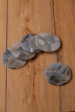 Set of 5 - Grey Agate Costers