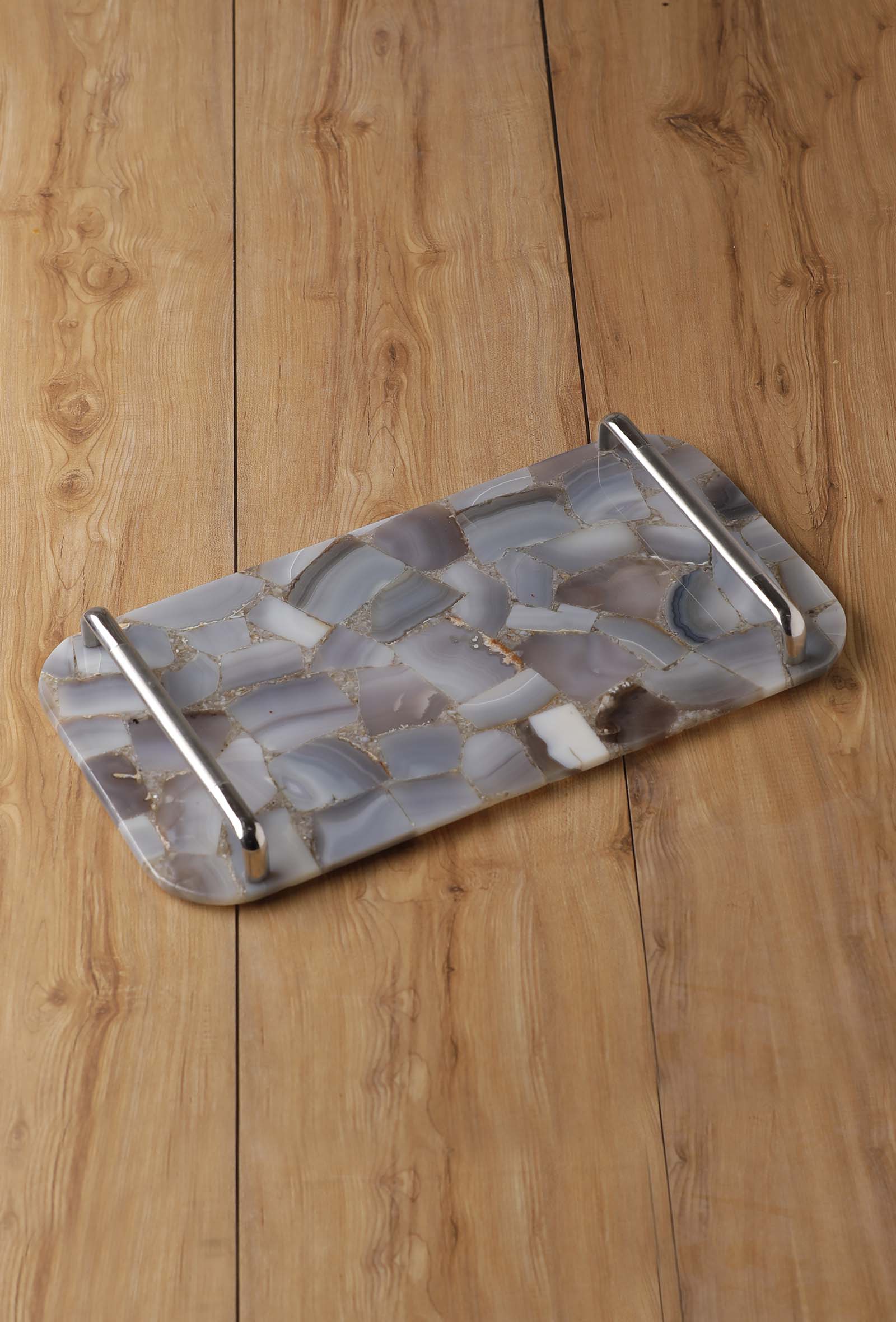 Grey Agate Serving Tray