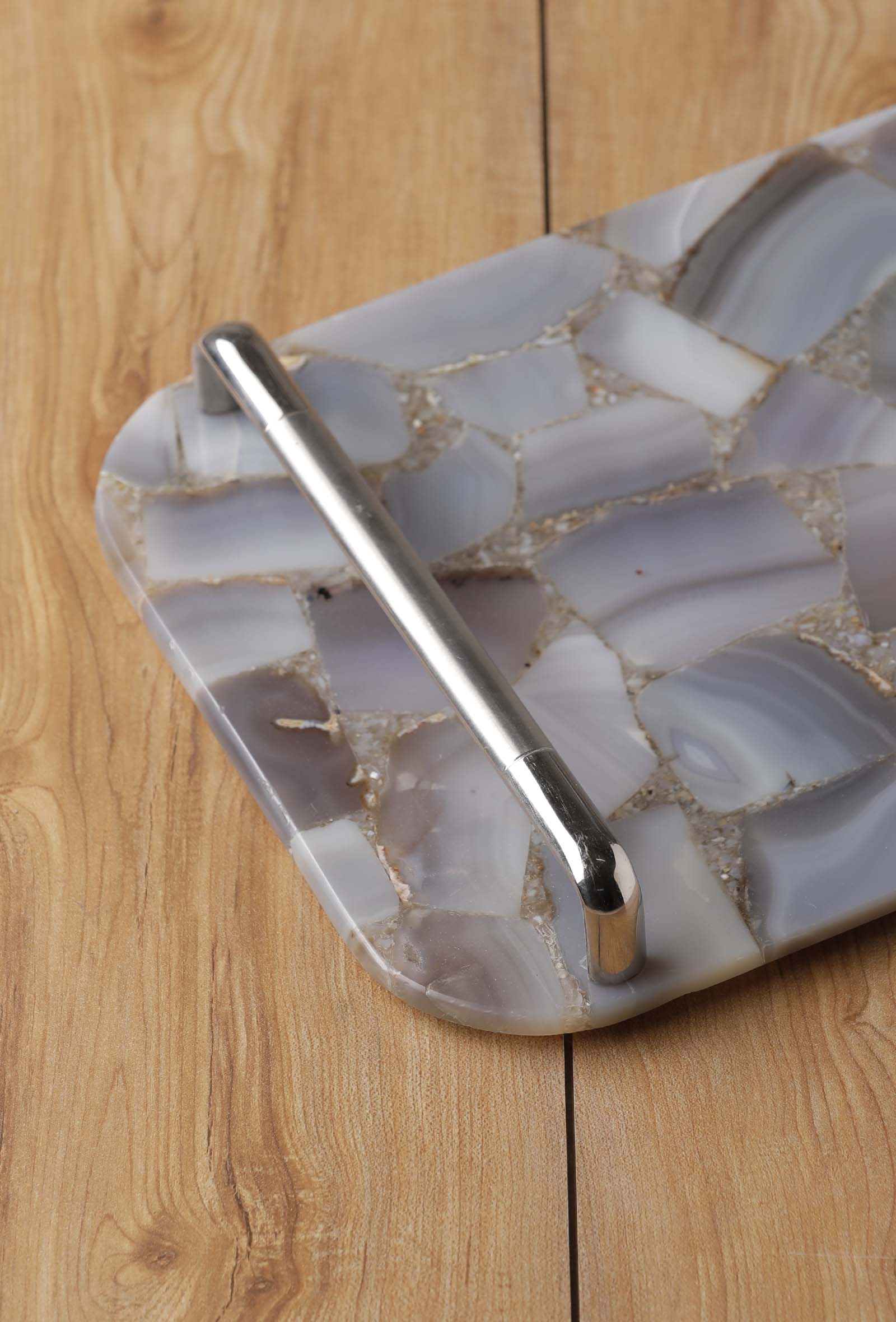 Grey Agate Serving Tray