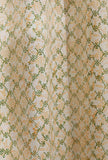 Set Of 2- Cream White Handblock Cotton Curtains