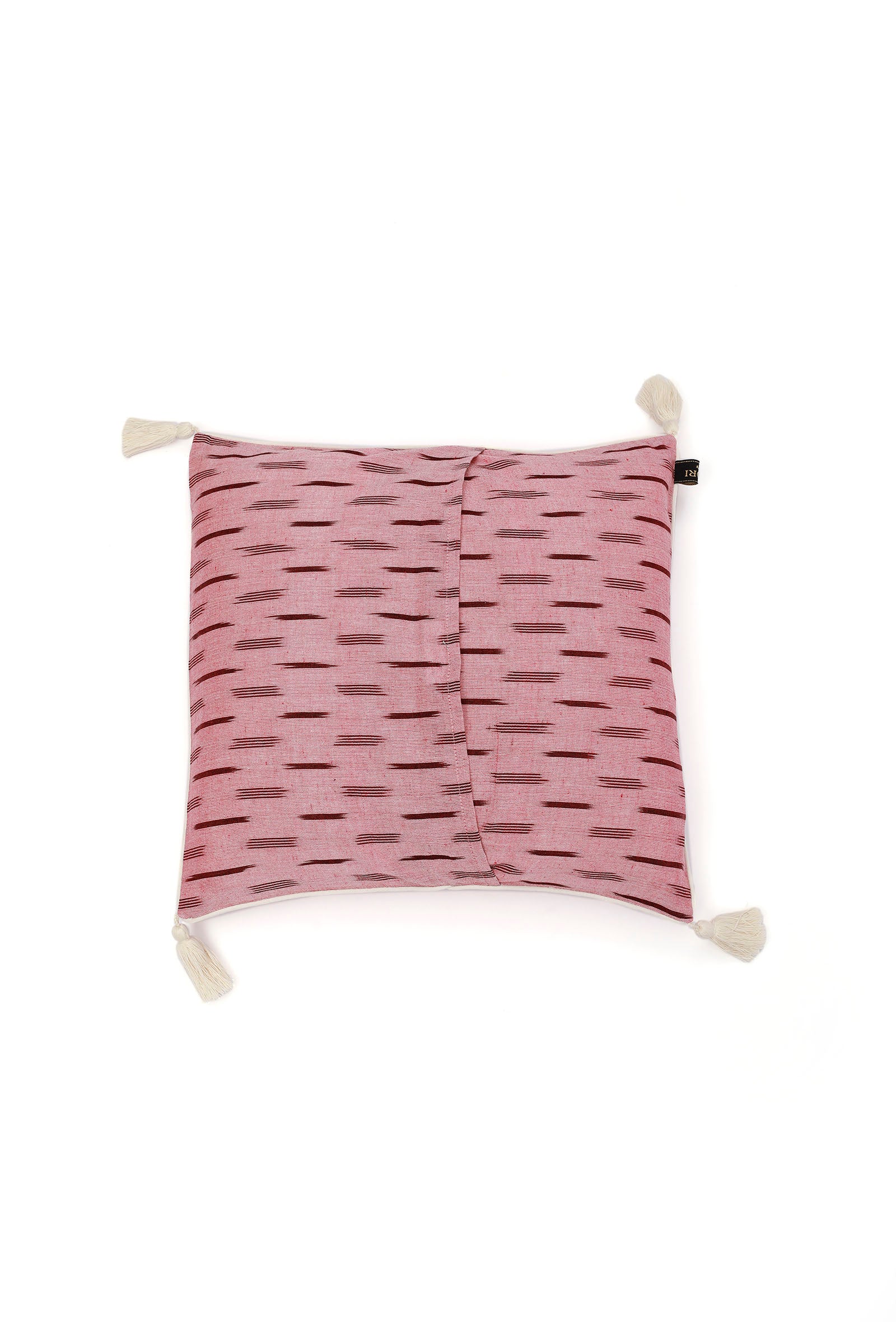 Set of 2: Candy Pink Ikat Cotton Cushion Covers