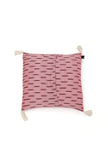 Set of 2: Candy Pink Ikat Cotton Cushion Covers