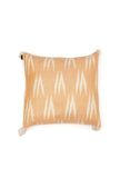 Set of 2: Peach Ikat Cotton Cushion Covers