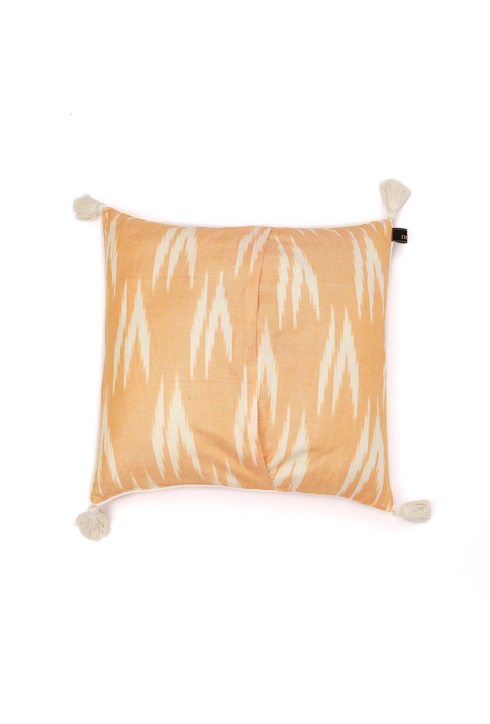 Set of 2: Peach Ikat Cotton Cushion Covers