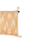 Set of 2: Peach Ikat Cotton Cushion Covers
