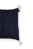 Set of 2: Amber Blue Ikat Cotton Cushion Covers