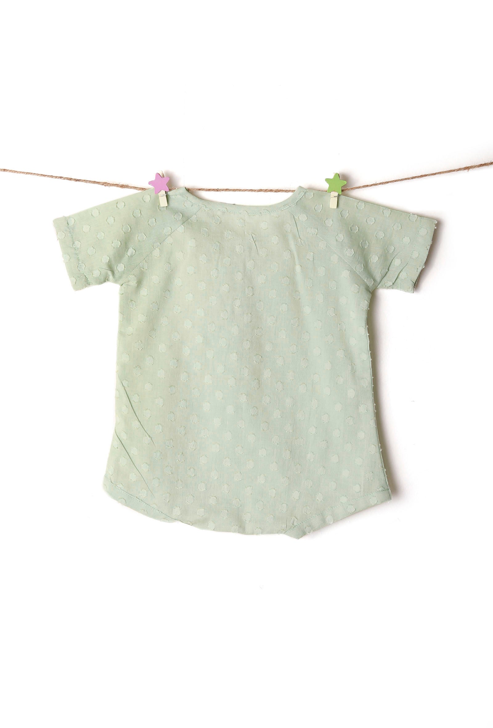 Delicate Light Green Cotton Tee