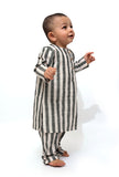 Set of 2 - Oswald Emerald Green Stripe Kurta Pajama
