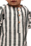 Set of 2 - Oswald Emerald Green Stripe Kurta Pajama
