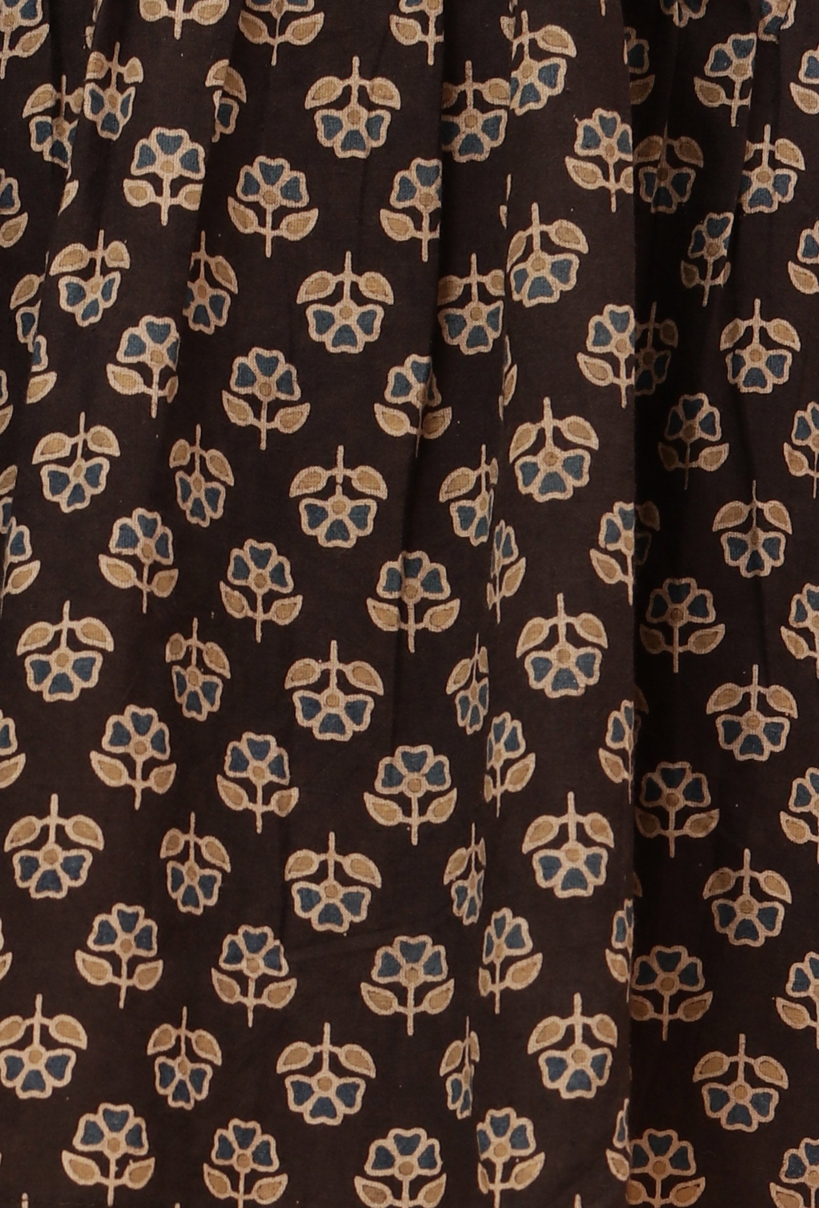 Edie Black Ajrakh Print Cotton Dress