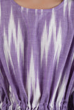 Violet Ikat Kaftan Cotton Dress
