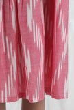 Pink Ikat Cotton Dress