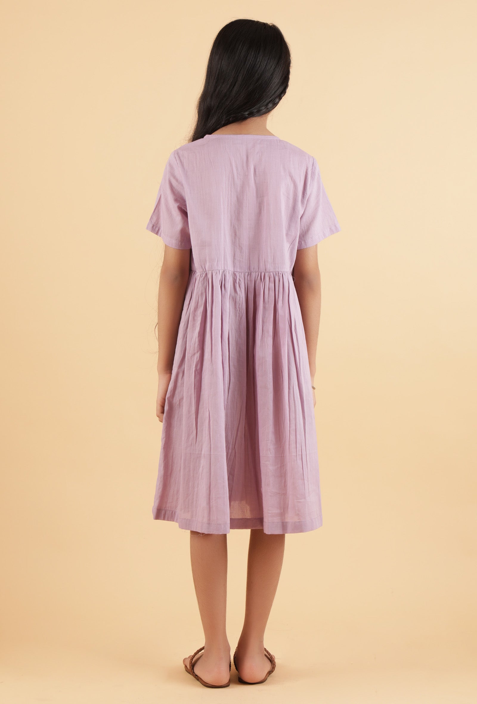 Light Purple Mulmul Dress