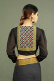 Black Pure Cotton Kutch Embroidered Blouse