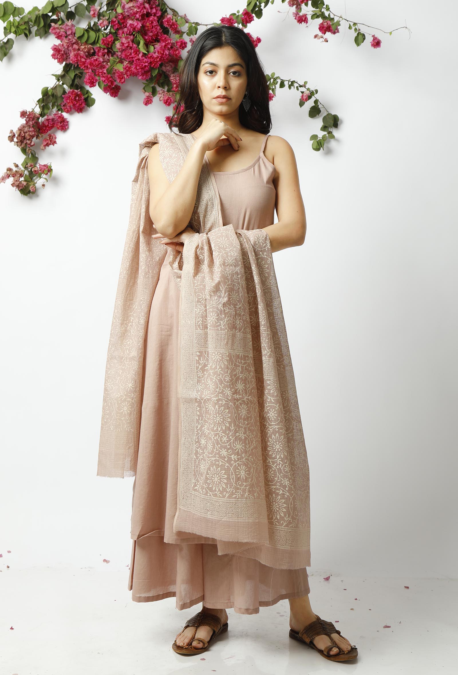 The Regal Beige Kota Dupatta