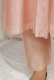 Rose Gold Pure Banarasi Chanderi Kurta