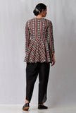 Black Ajrakh Printed Cotton Top