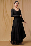 Black Banarsi Chanderi Kurta