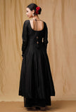 Black Banarsi Chanderi Kurta