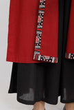 Marron A-line Slub Cape