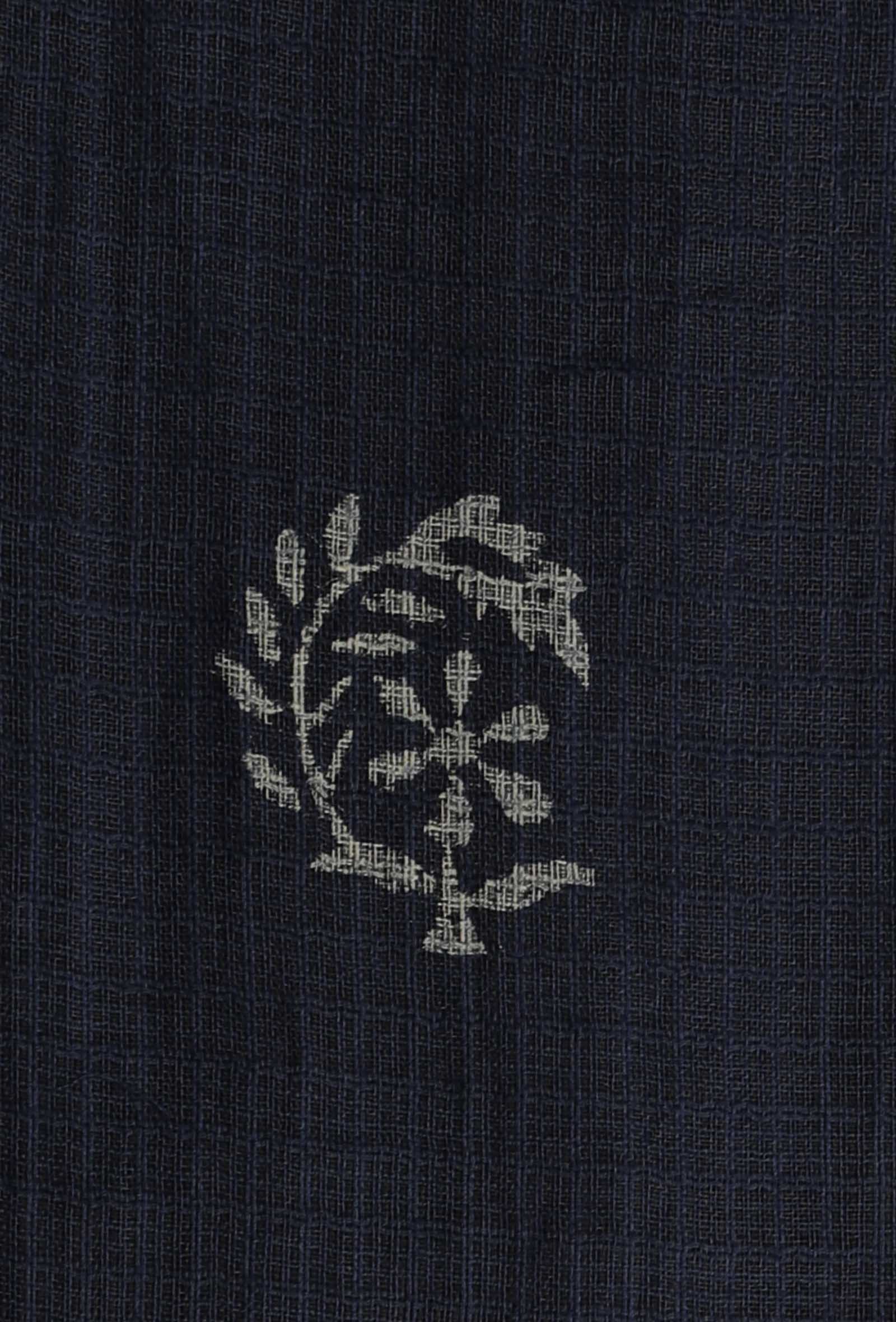 Aegean Blue Floral Butis Hand-Block Printed Kota Dupatta