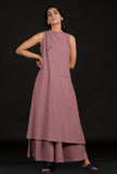 Plum Halter Neck Kurti