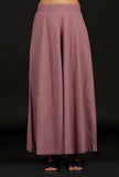 Set of 2: Plum Cotton Kurta and Pallazo
