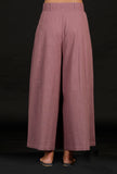Set of 2: Plum Cotton Kurta and Pallazo