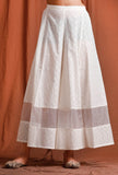 Off White Strip Cotton Palazzo